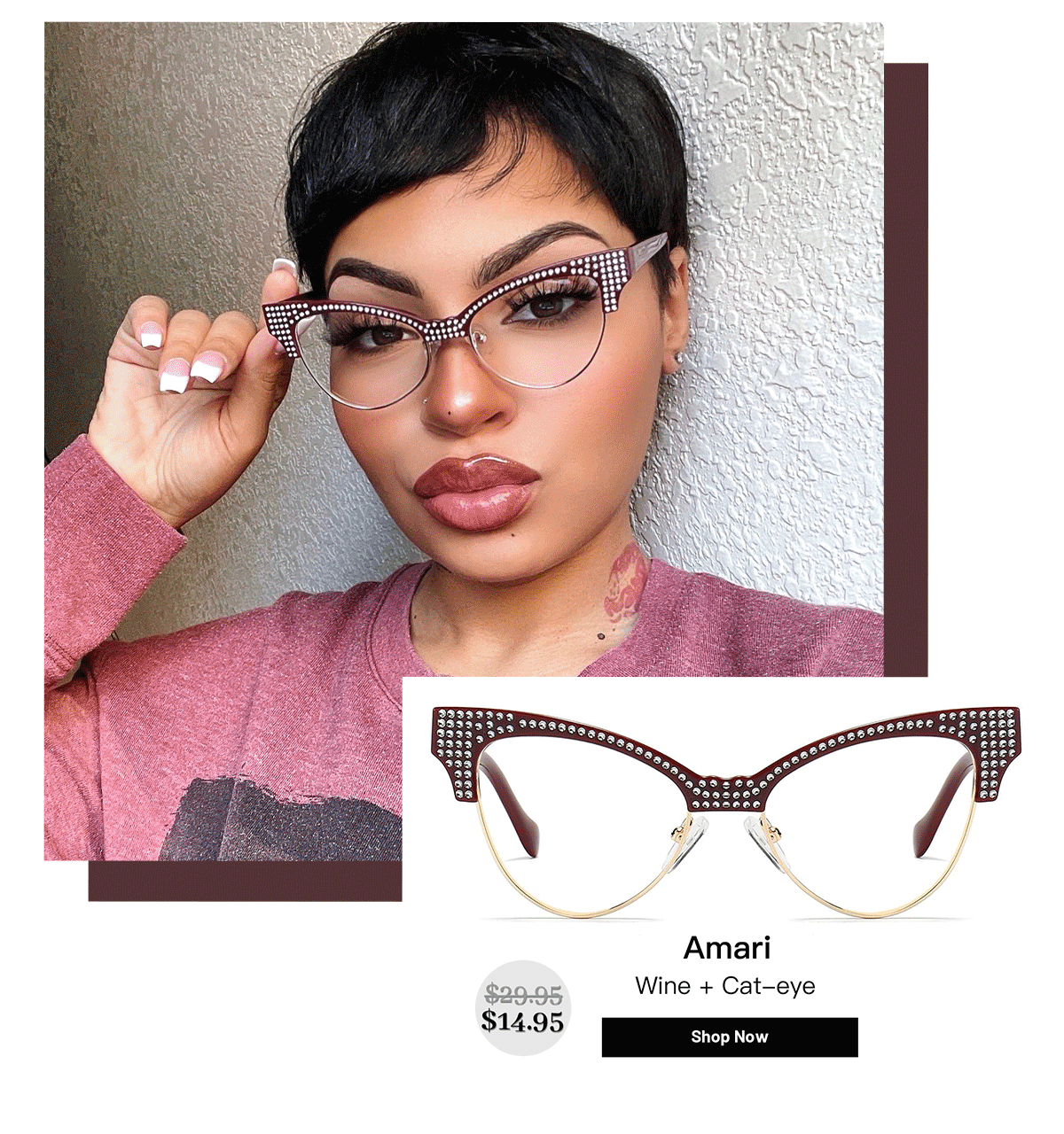 Bling cat eyes frames are Here! 🐈 Lensmart