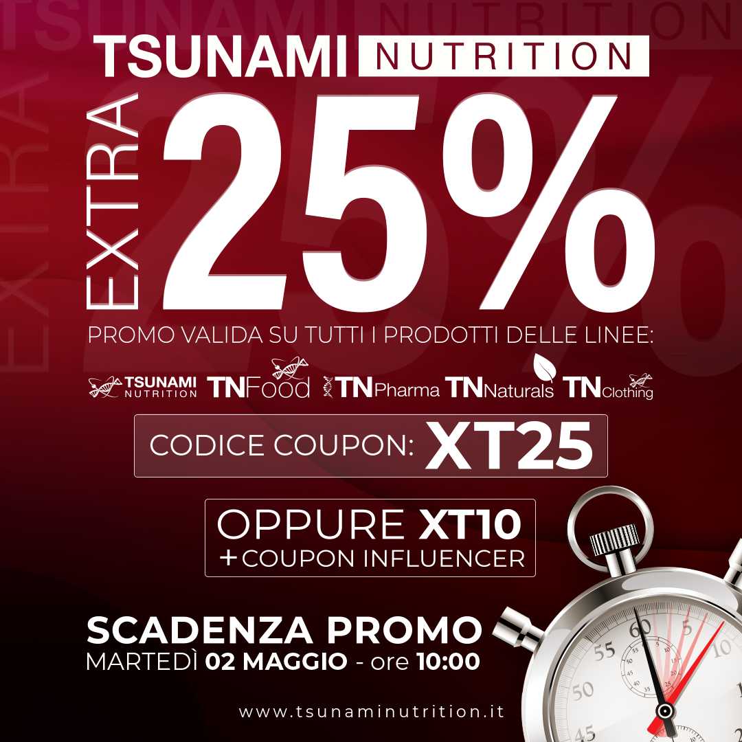 🚨OFFERTA A TEMPO EXTRA 25% - Tsunami Nutrition